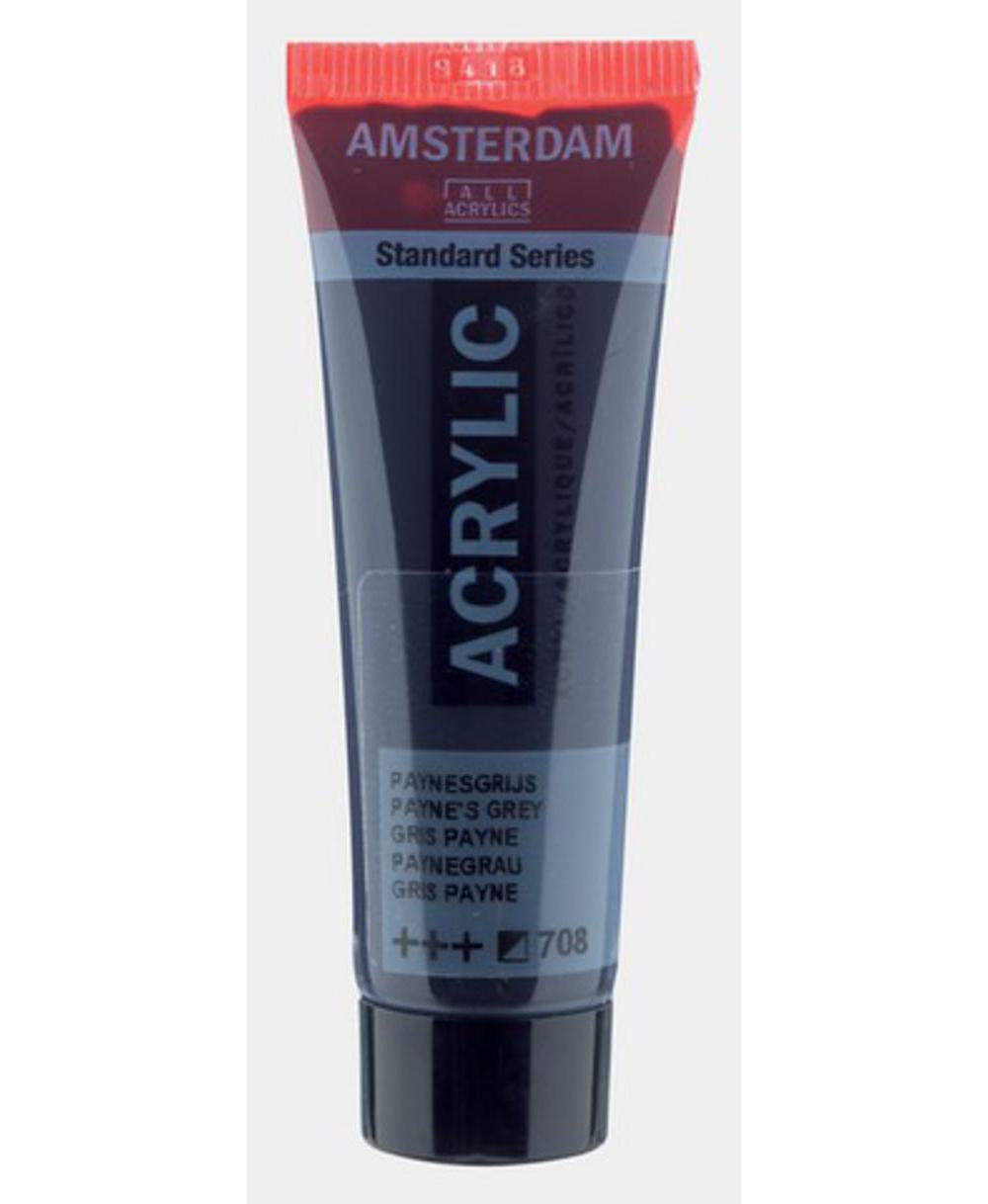 Amsterdam, Acrylic, Art & School, Paint, 20ml, 974510, Payne's Grey